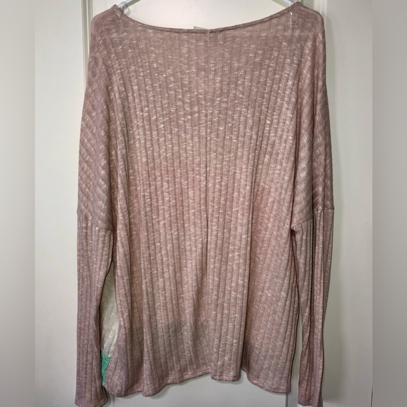 Hapatics Color Block Light Weight Shirt Sweater Size Large New - Picture 3 of 7